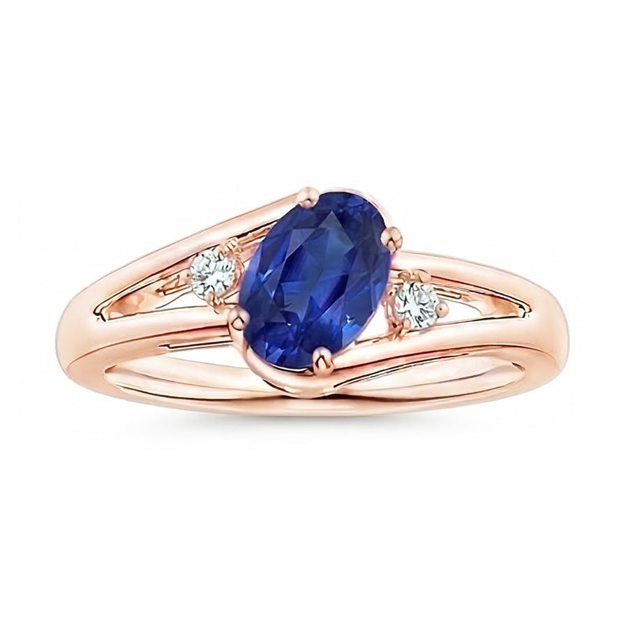 echter oval diamant 2.25Karat ring Detailansicht