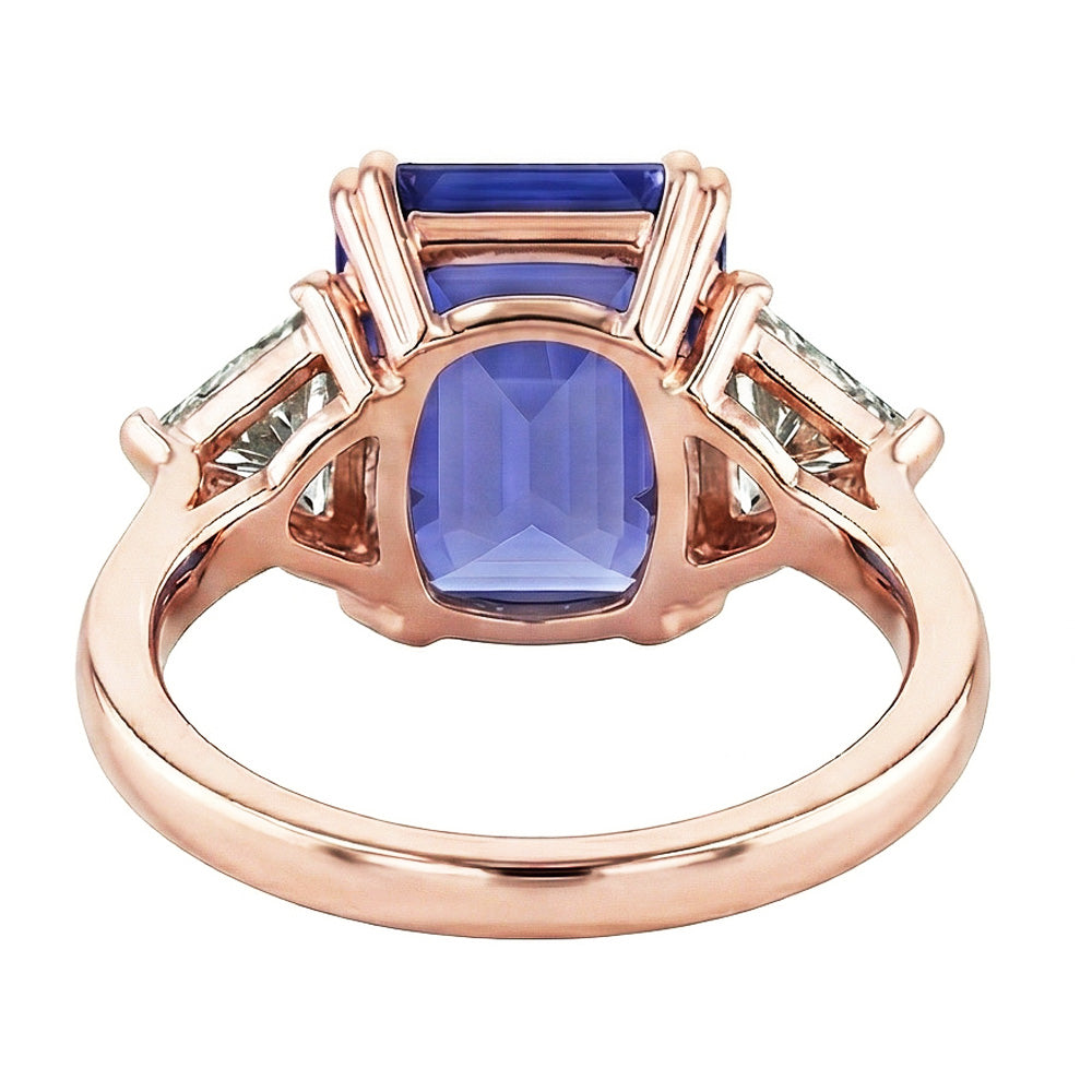 echter radiant diamant 3.50Karat ring auf Weiß