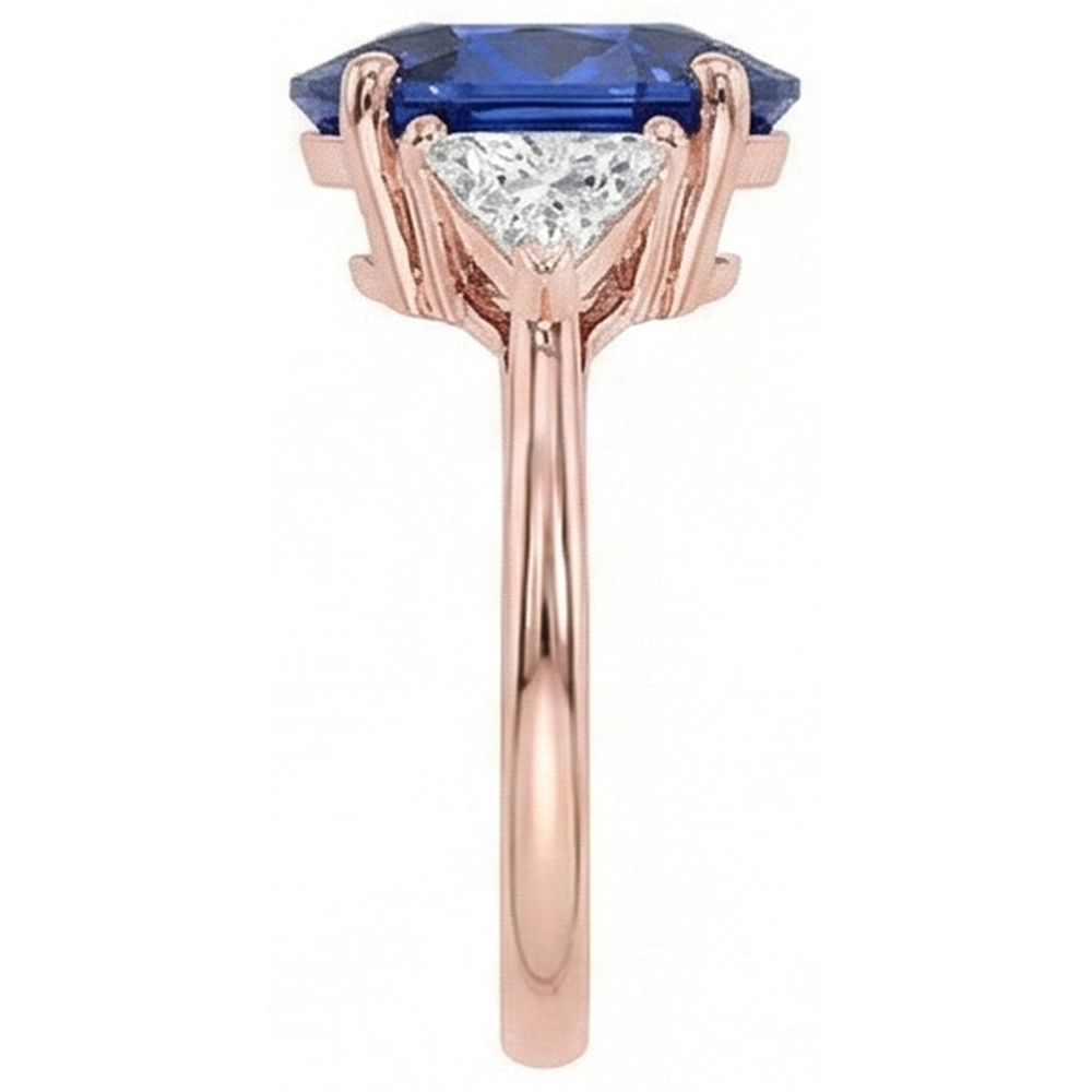 echter oval diamant 8.25Karat ring Draufsicht