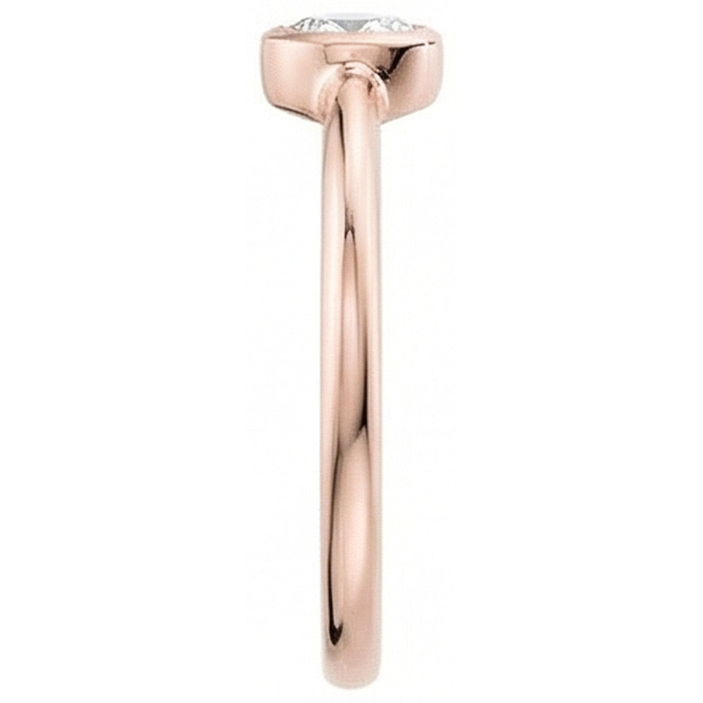 echter oval diamant 1Karat ring Detailansicht