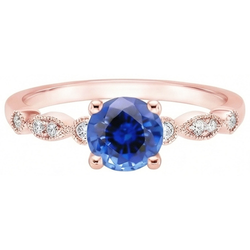 Echter Diamant Ring 2.50 Karat - 14K Roségold