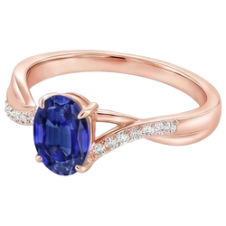 Echter Diamant Ring 3.75 Karat - 14K Roségold