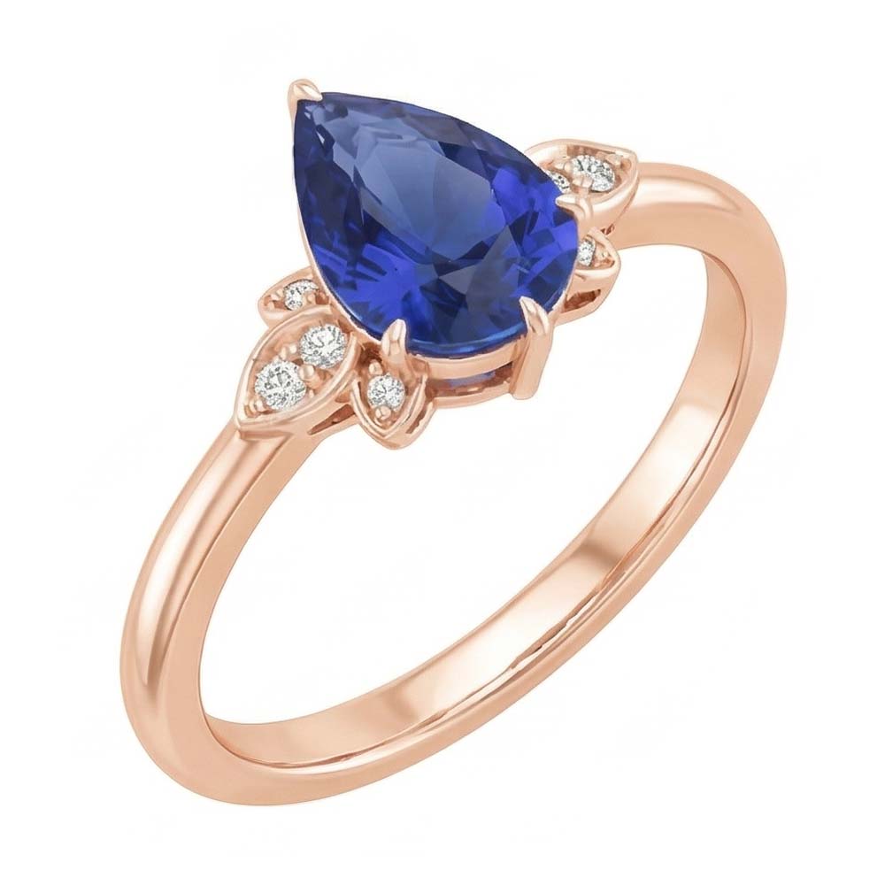 echter round diamant 3Karat ring Detailansicht