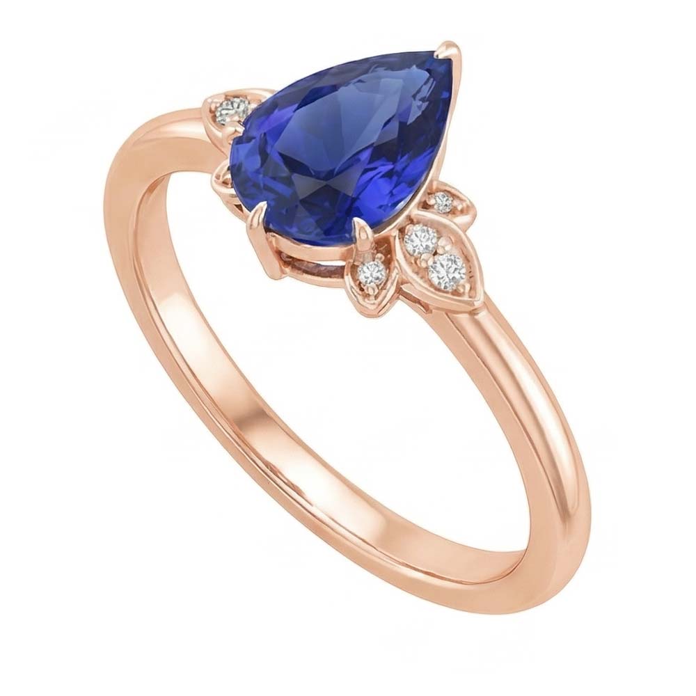 echter round diamant 3Karat ring Draufsicht
