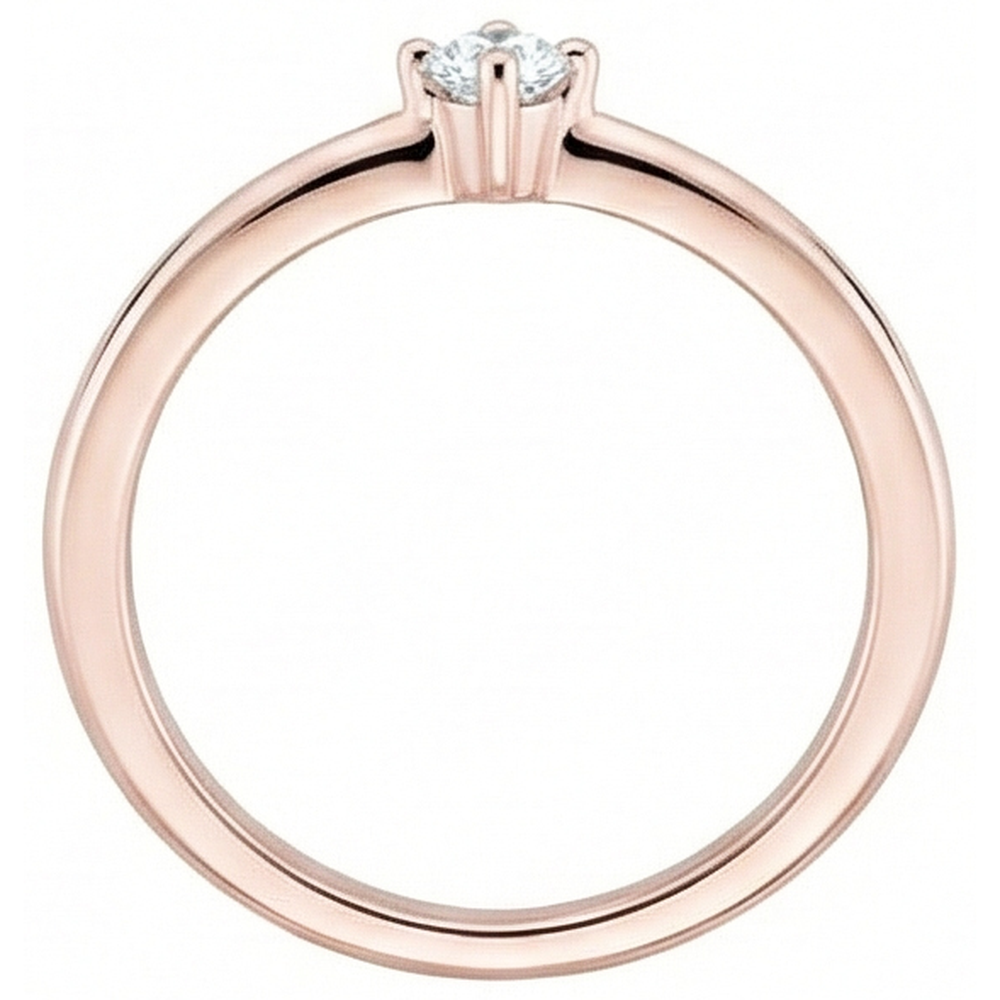 Roségold Solitärring Im Rundschliff Alter Minenschliff Echt Diamant 1 Karat