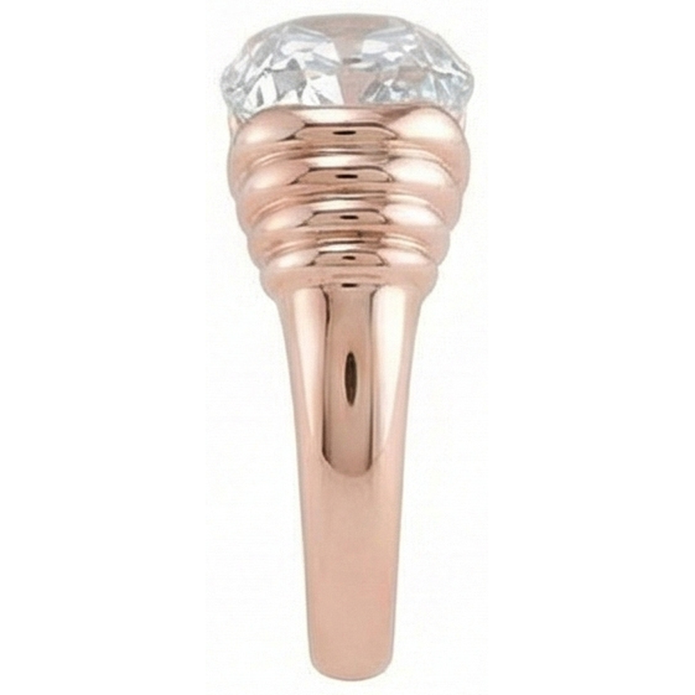 echter cushion diamant 2.25Karat ring Profilansicht