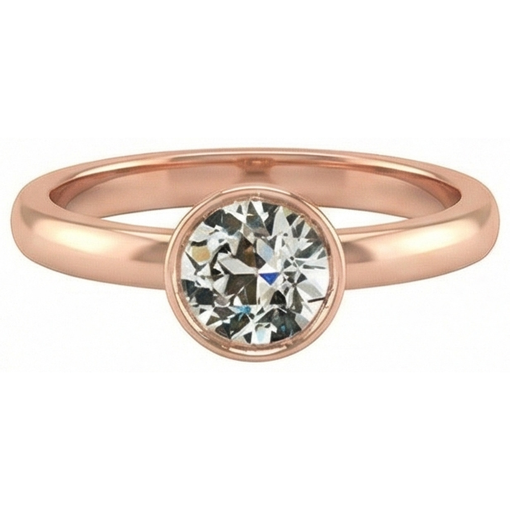 echter round diamant 1.50Karat ring Seitenansicht