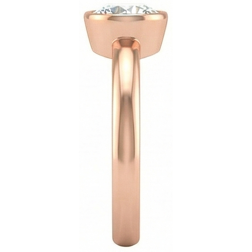 echter round diamant 1.50Karat ring auf Weiß