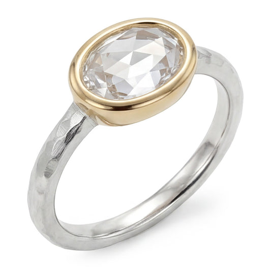 Rosen-Schliff Brillant Solitär-Verlobungsring 1,50 Karat – 14