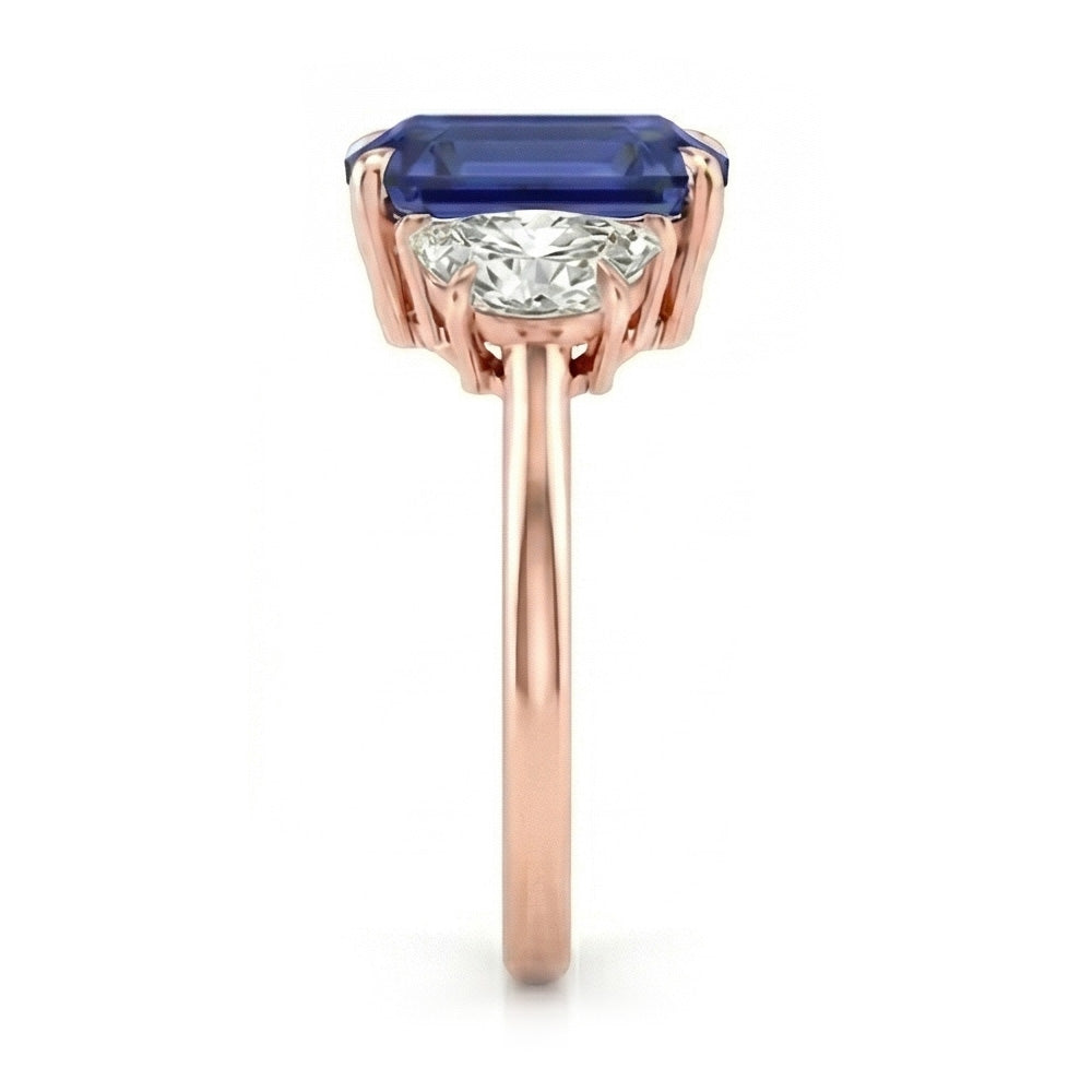 echter baguette diamant 4Karat ring Draufsicht