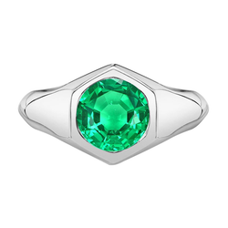 GIA-Zertifiziert Smaragd Schmuckstein-Ring 2 Karat – 14 Karat