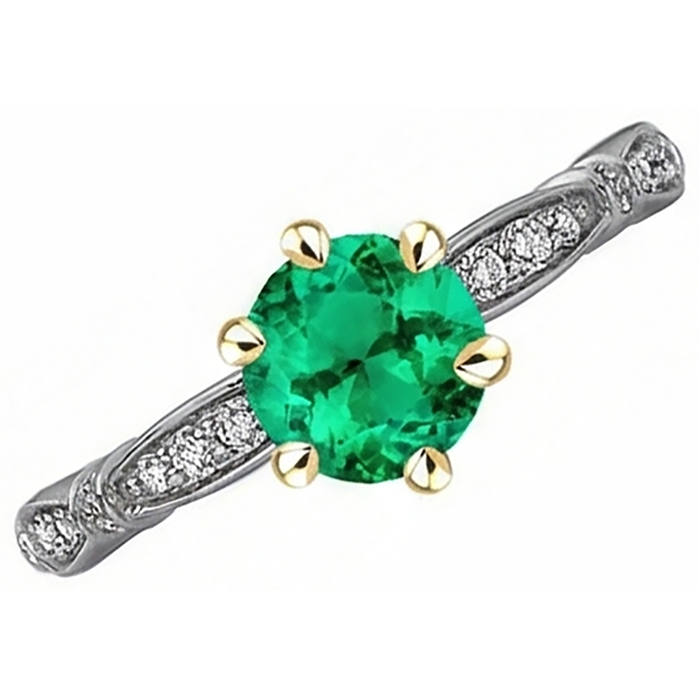 Edler Schmuckstein-Ring 2,50 Karat – Seitenansicht