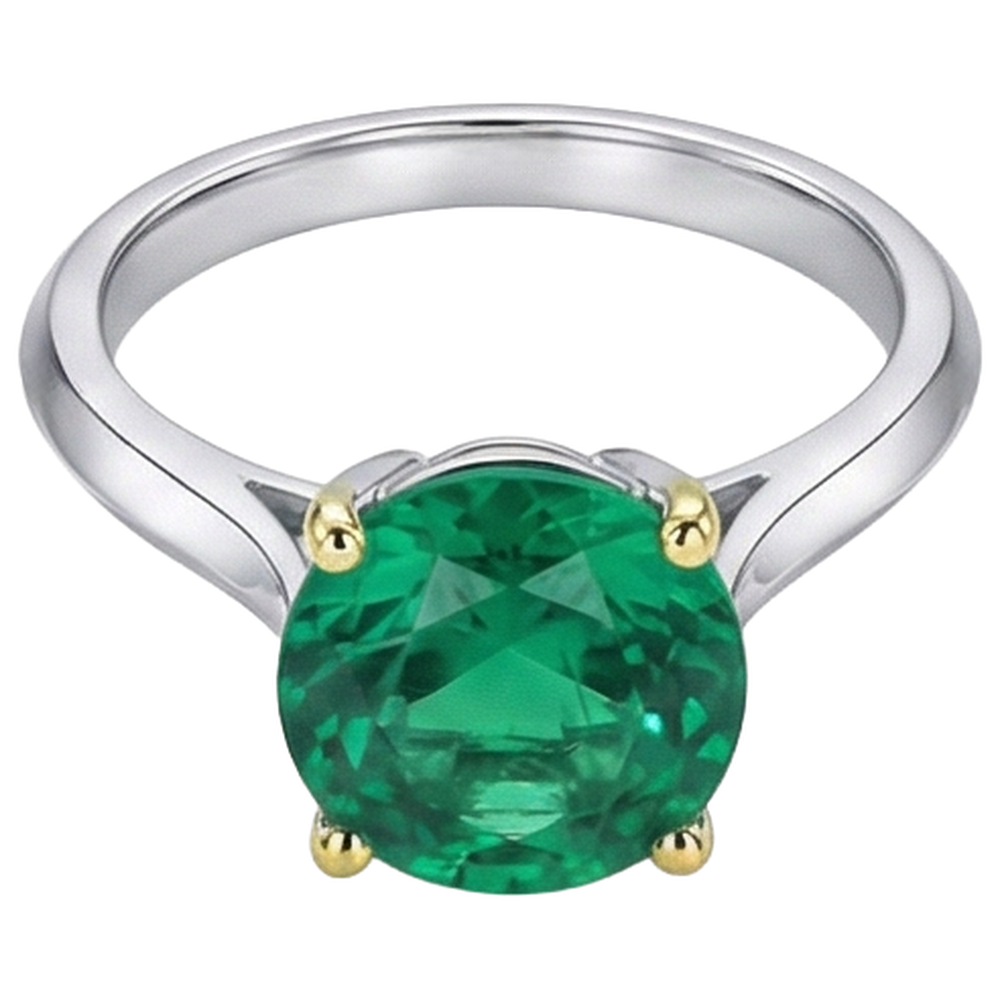 Funkelnder Edelstein-Ring 3,50 Karat – Schrägansicht