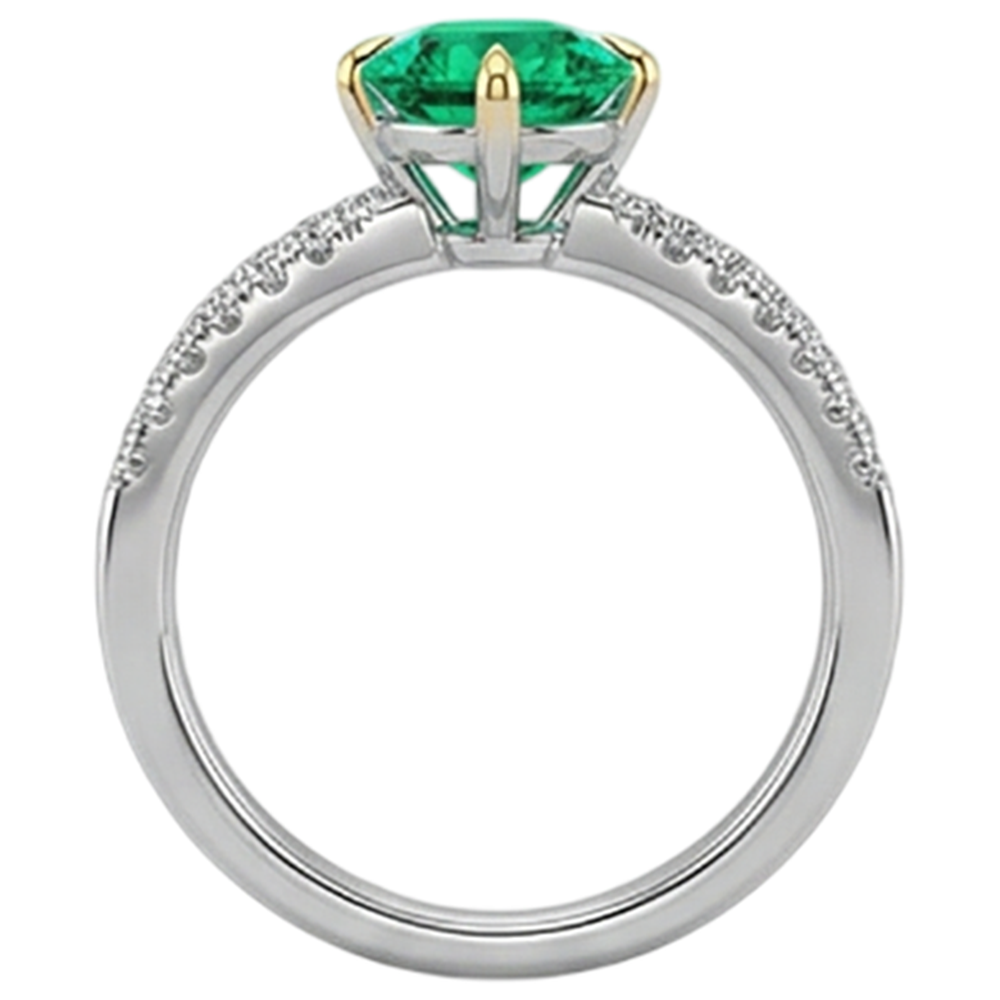 Luxuriöser Edelstein-Ring 2,50 Karat – Draufsicht