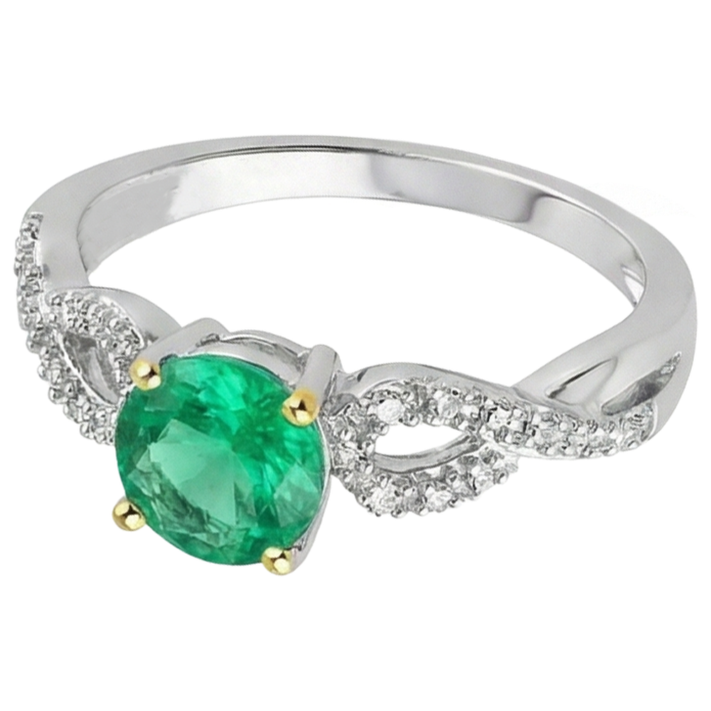 Hochwertiger Edelstein-Ring 1 Karat – Profilansicht