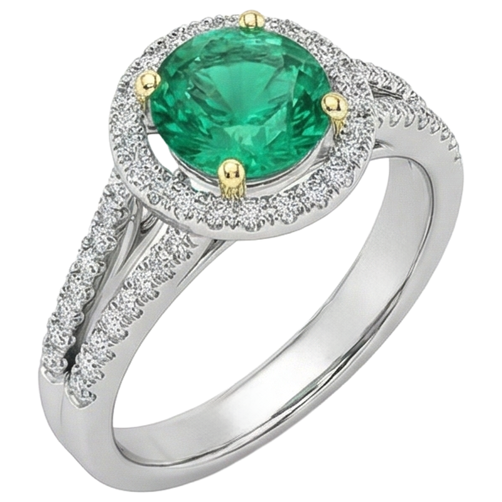 Handgemachter Edelstein-Ring 2,50 Karat – Profilansicht