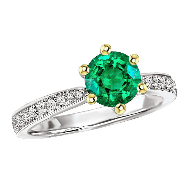 Handgemachter Smaragd Farbstein-Ring 2,50 Karat – Hauptansicht