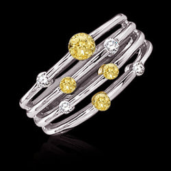 Zeitloser Geteilte Schiene Brillant Statement-Ring – 0,50 Karat