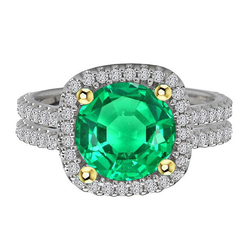 Brillanter Schmuckstein-Ring – Smaragd 4 Karat von HarryChadEnt