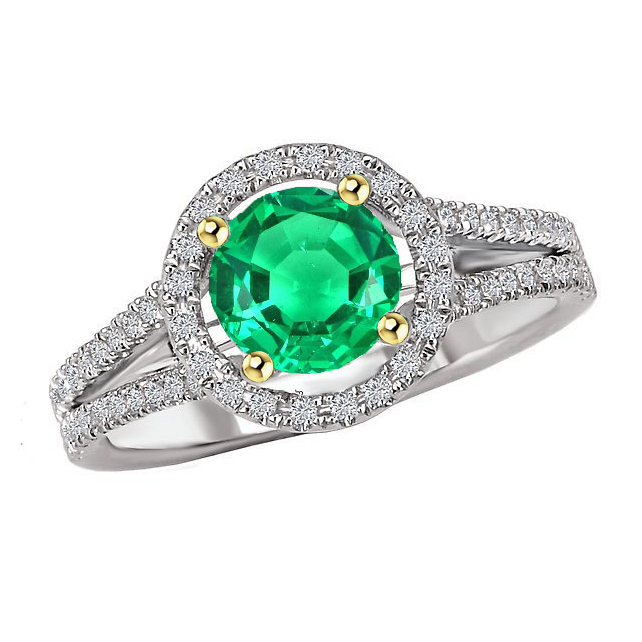 Handgemachter Kolumbianischer Smaragd Edelstein-Ring 2,50 Karat – Hauptansicht