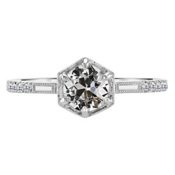 Edler Diamant Solitär-Ring mit Akzenten – Jubiläumsring 3 Karat