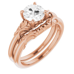 14 Karat Roségold Verlobungsring mit Brillant – 1,50 Karat