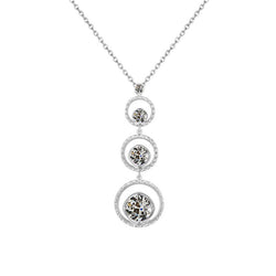 Luxuriöser Edler Diamant Anhänger – 2,50 Karat 14K Weißgold