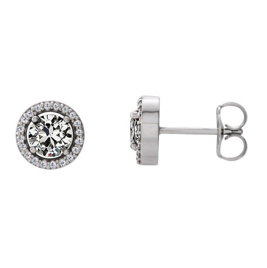 Authentischer Edler Diamant Ohrstecker – Hauptansicht