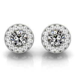 Authentischer Edler Diamant Ohrringe 1,50 Karat – 14 Karat
