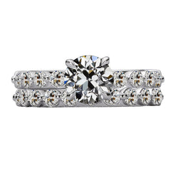 Authentischer Edler Diamant Brautring 3,50 Karat – 14K Weißgold