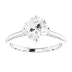 Diamant im Old Mine Cut Solitär-Verlobungsring 3 Karat – 14K