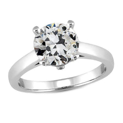 14 Karat Weißgold Solitär-Verlobungsring mit Brillant – 3,50