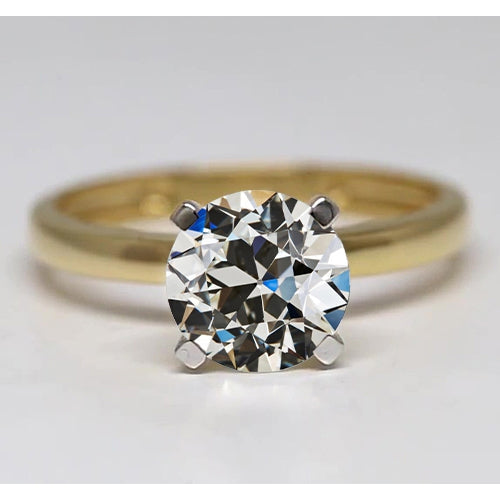 Erdgewonnener Diamant Solitär-Ring – Hauptansicht