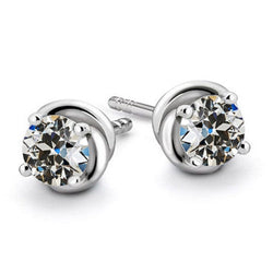Antik-Kissen-Schliff Ohrstecker – Brillant 1,50 Karat 14K