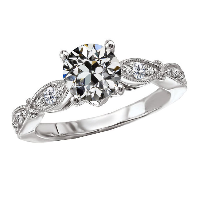 Exquisiter Edler Diamant Akzent-Solitär-Ring 2,50 Karat – Hauptansicht