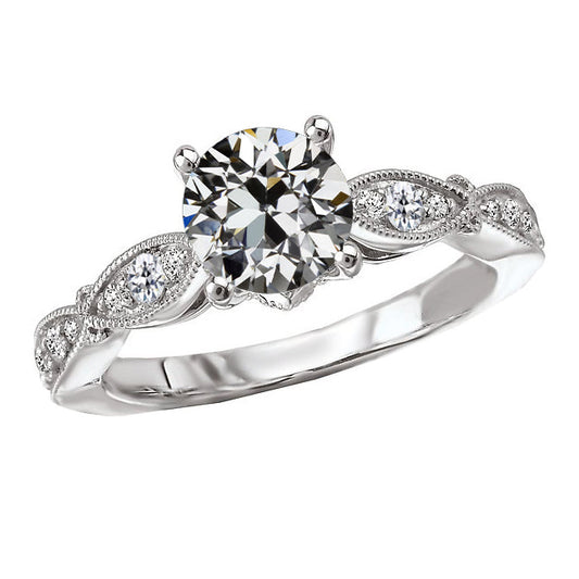 Exquisiter Edler Diamant Akzent-Solitär-Ring 2,50 Karat – Hauptansicht