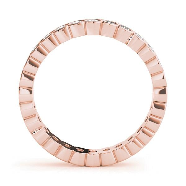 Brillant Eternity Band 3,24 Karat 14K Roségold – Frontansicht