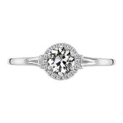 Luxuriöser 1,50-Karat Diamant Halo-Fassung Ring
