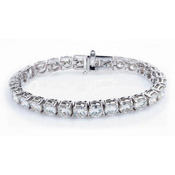 Handgefertigter 12,00-Karat Edler Diamant Ketten-Armband