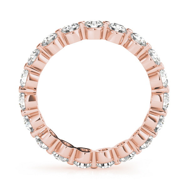 Handgemachter Edler Diamant Eternity Band 0,15 Karat – Frontansicht