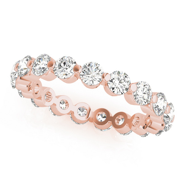 Edler Diamant Eternity Band 0,15-Karat 14 Karat Roségold – Hauptansicht