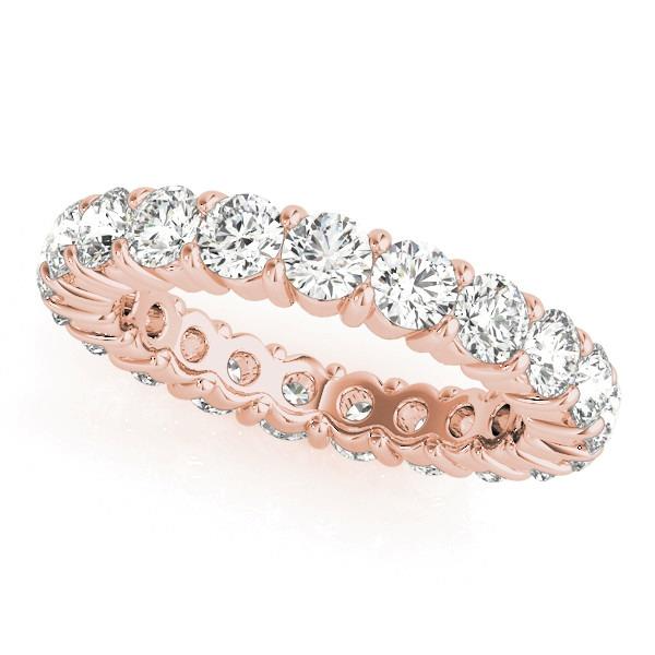 Brillantschliff Edler Diamant Ring in 14K Roségold – Hauptansicht