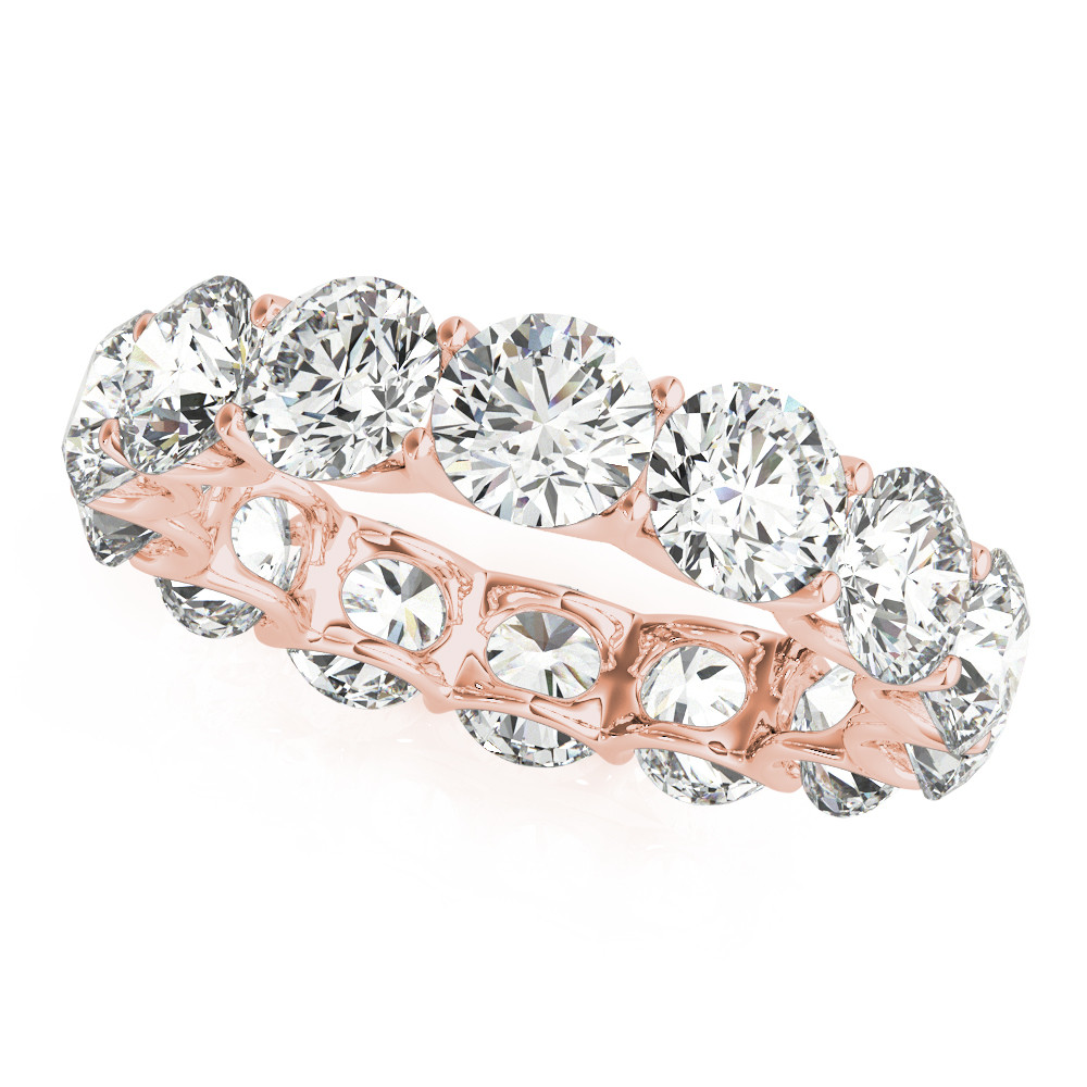 Handgefertigter Diamant Eternity Band 7 Karat – Hauptansicht