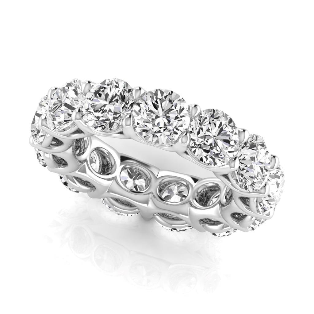 Edler Diamant Eternity Band 0,75-Karat 14K Weißgold – Seitenansicht