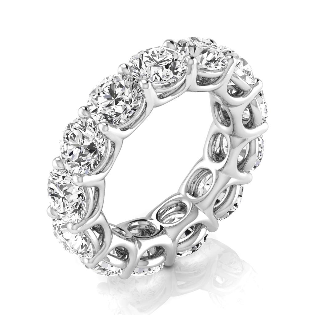Brillantschliff Edler Diamant Ring in 14K Weißgold – Hauptansicht