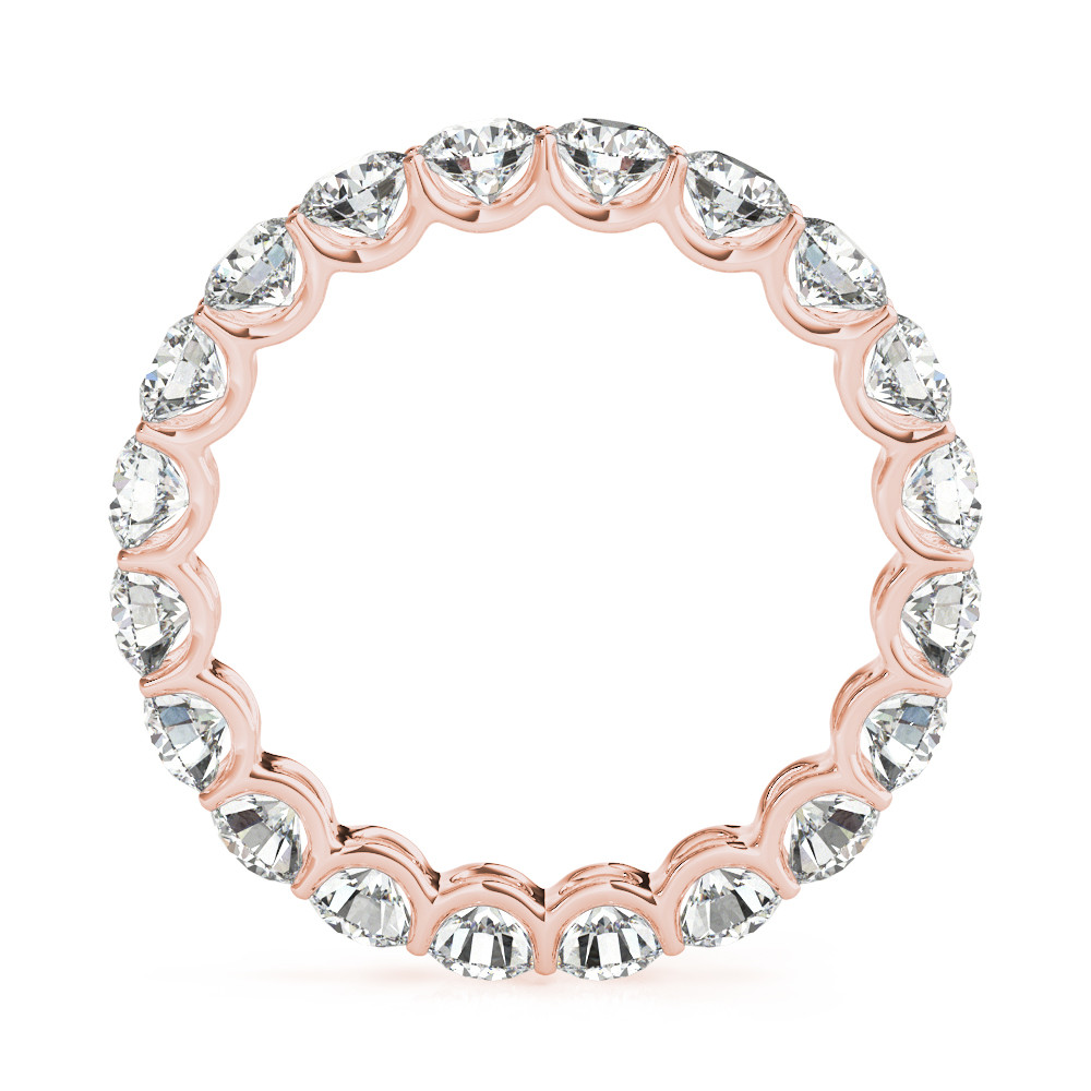 Luxuriöser Eternity Band 0,15 Karat – Frontansicht