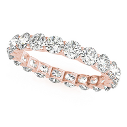 14K Roségold Eternity Band mit Brillant – 0,15 Karat