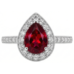 Echter Rubin Ring 3 Karat