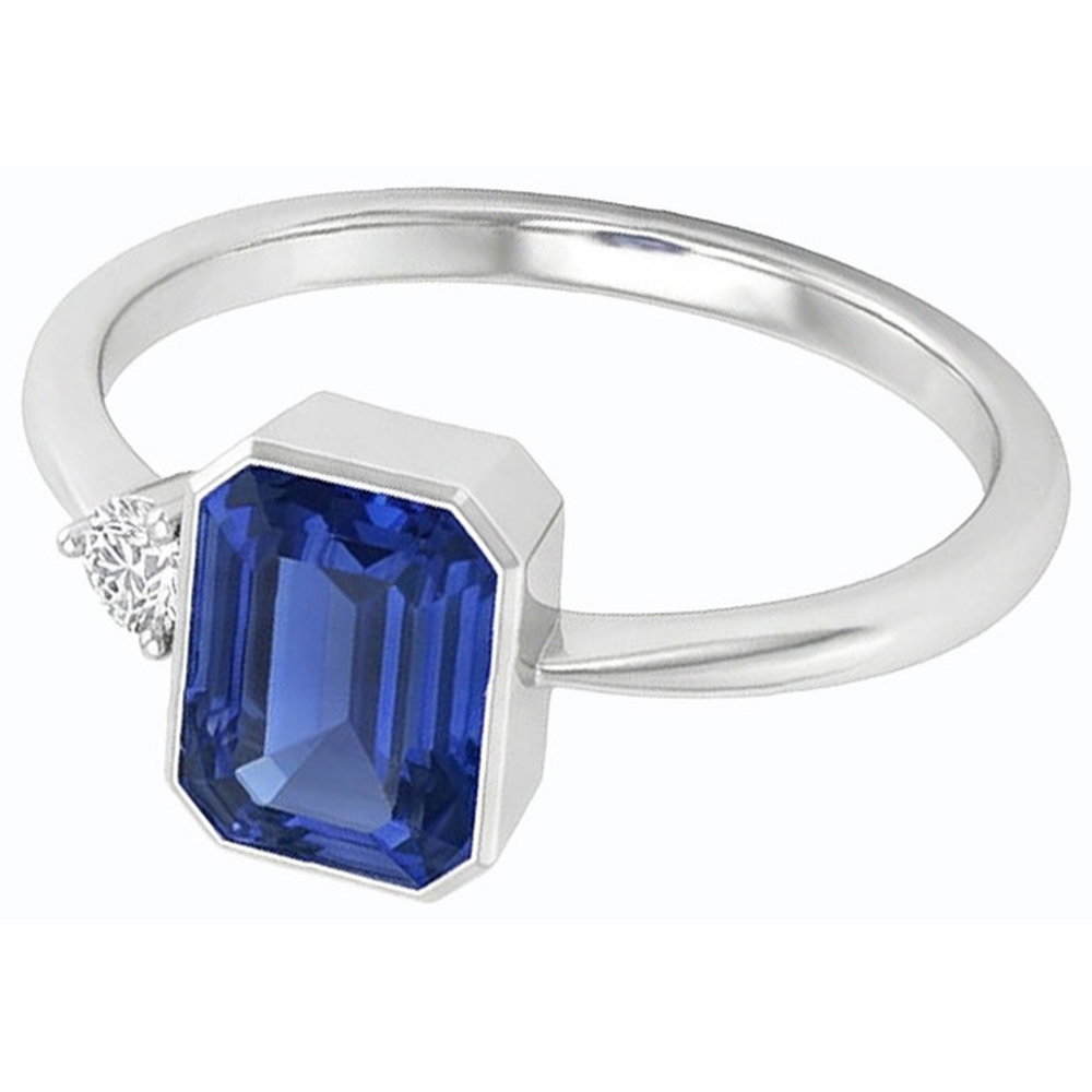 echter baguette diamant 1.75Karat ring Detailansicht