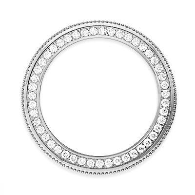 Runde, individuell angefertigte Diamantlünette mit 2,5 Karat passend für Rolex Datejust-Uhr